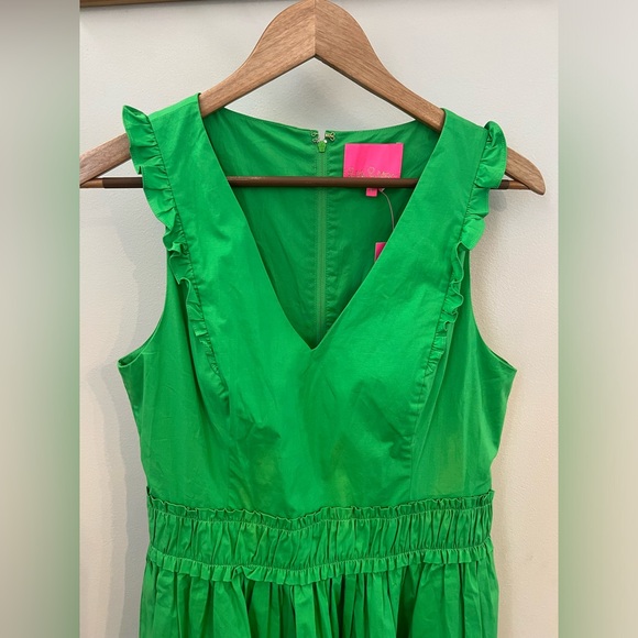 Lilly Pulitzer Women’s Celiana Sprout Green Dress Size 8 - Picture 3 of 9
